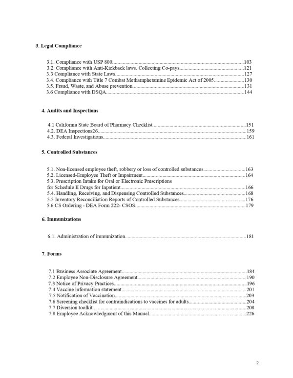 Pharmacy Compliance Manual - Image 2